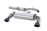 Milltek Audi RS3 SPORTBACK (8V MQB Cat-back Exhaust - PRE FACELIFT ONLY) (2015 to 2017) Resonated with Cerakote Black Oval Trims -- EC Approved